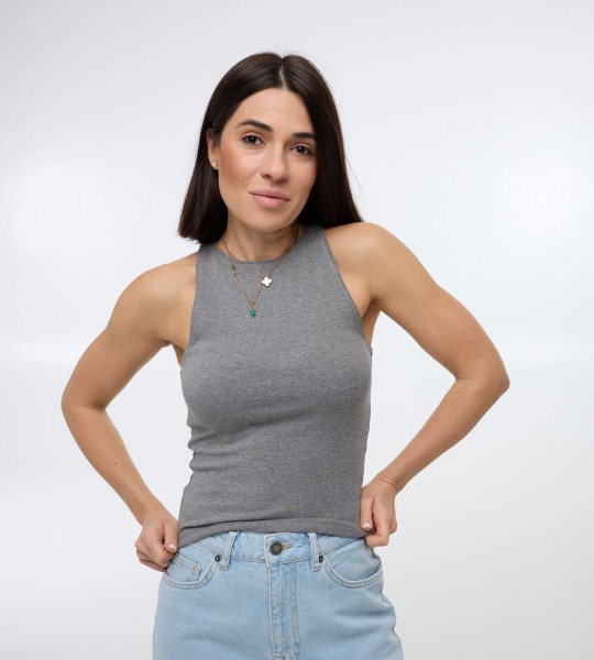 Майка Muscle Cut Графіт | Showroom By Nona — зображення 3 Майка Muscle Cut Графіт | Showroom By Nona — зображення 3