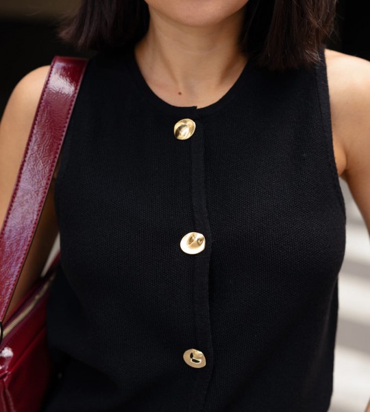 Жилетка Line Up Чорна | Showroom By Nona — зображення 5 Жилетка Line Up Чорна | Showroom By Nona — зображення 5