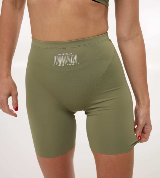 Велосипедки Smooth Fit Barcode Хакі