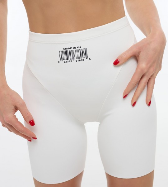 Велосипедки Smooth Fit Barcode Білі