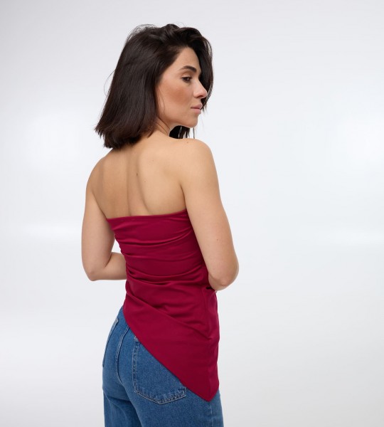 Корсет Sharp Line Малина | Showroom By Nona — зображення 2