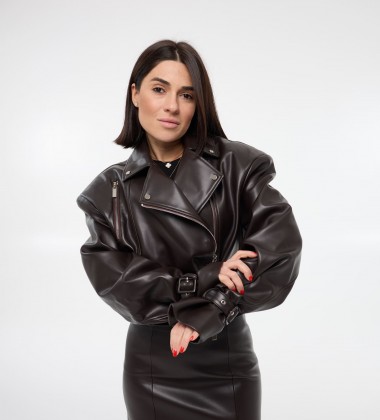 Куртка Edgewear Шоколад | Showroom By Nona — зображення 4