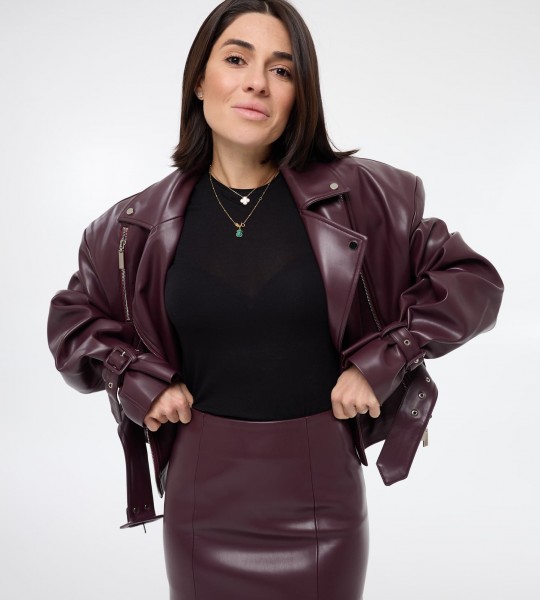 Куртка Edgewear Бургунді | Showroom By Nona — зображення 5