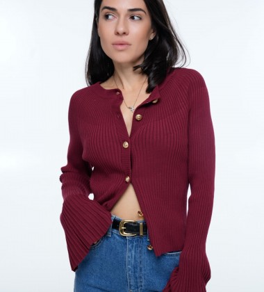 Кардиган Flare Sleeve Cherry | Showroom By Nona