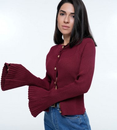 Кардиган Flare Sleeve Cherry | Showroom By Nona — зображення 5