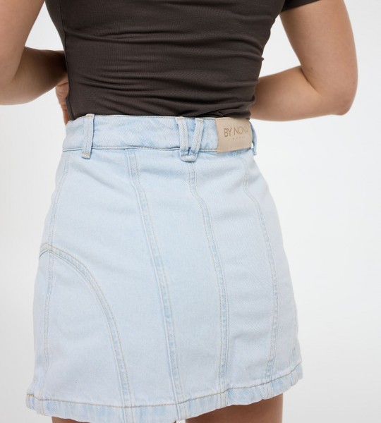 Джинсова спідниця-шорти Overlay Блакитна | Showroom By Nona — зображення 4
