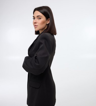 Блейзер Tailored Fit Чорний | Showroom By Nona — зображення 4
