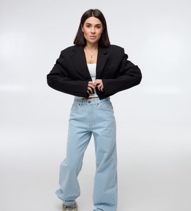 Блейзер Crop Edge Чорний | Showroom By Nona — зображення 5