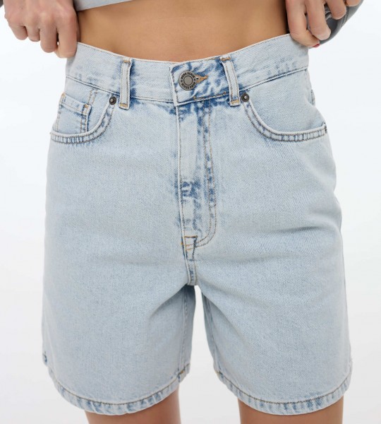 Шорти Denim Classic Блакитні | Showroom By Nona — зображення 5