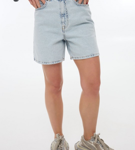 Шорти Denim Classic Блакитні | Showroom By Nona — зображення 3