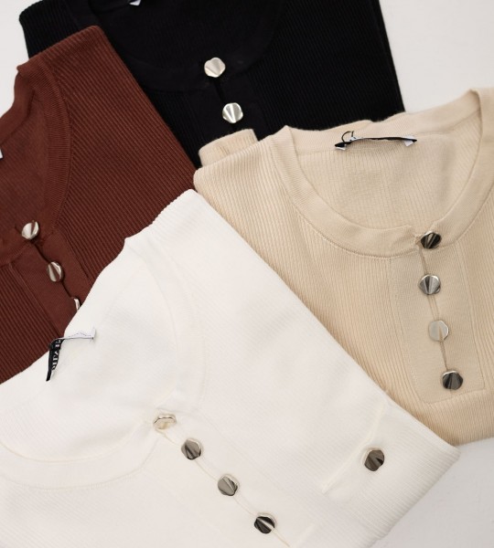 Кофта трикотажна Pocket Style Беж | Showroom By Nona — зображення 4