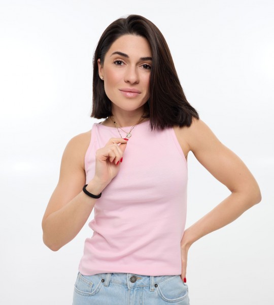 Майка Sleeveless Base Рожева | Showroom By Nona — зображення 4 Майка Sleeveless Base Рожева | Showroom By Nona — зображення 4