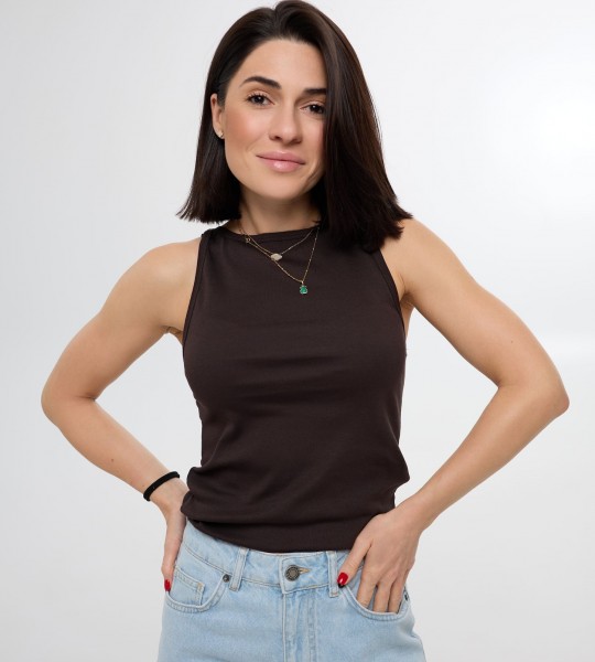 Майка Sleeveless Base Шоколад