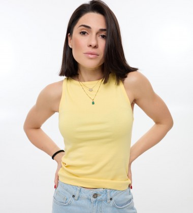 Майка Sleeveless Base Жовта | Showroom By Nona