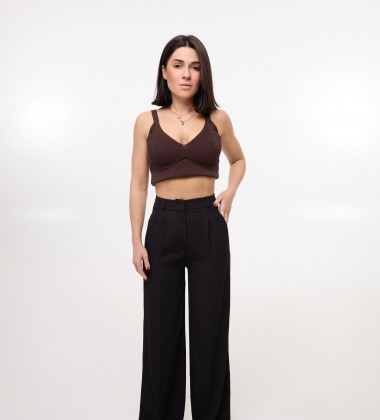 Топ Bra Fit Knit Шоколад | Showroom By Nona
