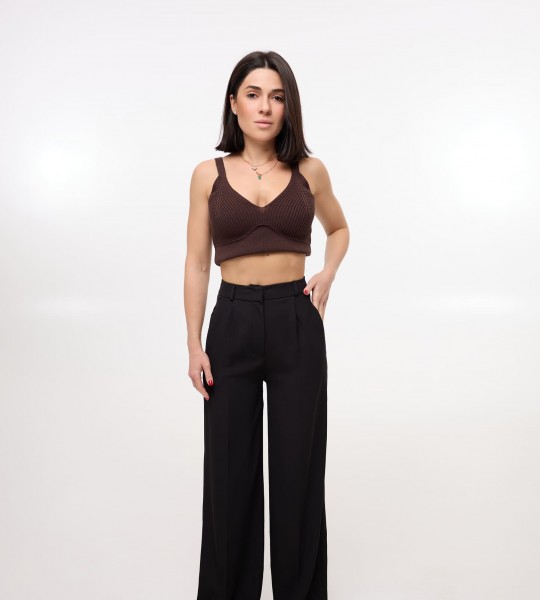 Топ Bra Fit Knit Шоколад
