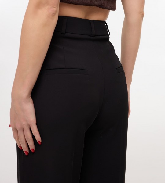 Брюки Classic Wide Fit Чорні | Showroom By Nona — зображення 3 Брюки Classic Wide Fit Чорні | Showroom By Nona — зображення 3