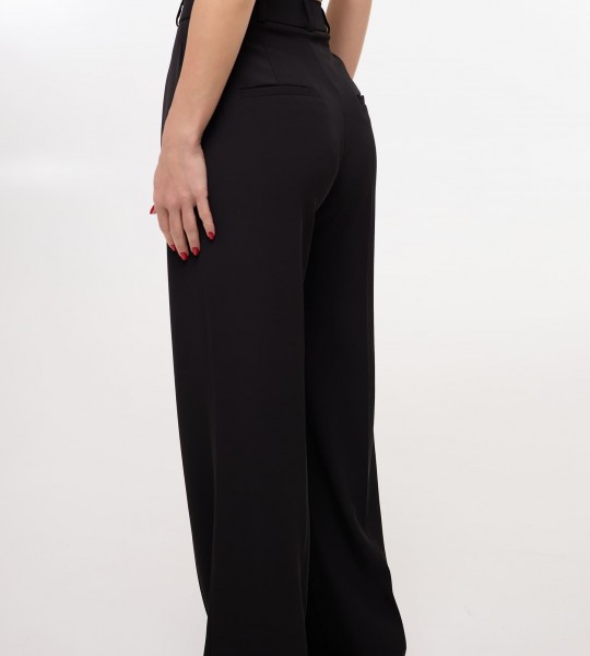Брюки Classic Wide Fit Чорні | Showroom By Nona — зображення 4 Брюки Classic Wide Fit Чорні | Showroom By Nona — зображення 4