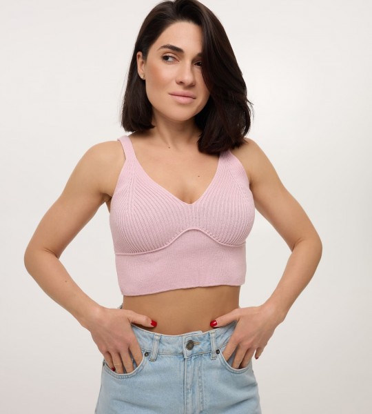 Топ Bra Fit Knit Рожевий