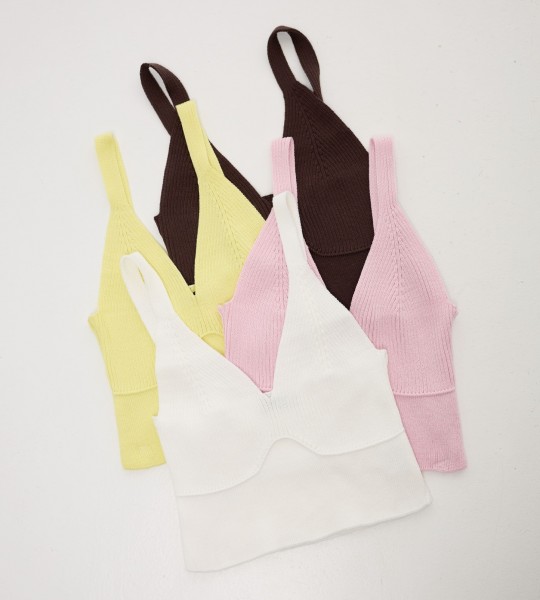 Топ Bra Fit Knit Лайм | Showroom By Nona — зображення 5