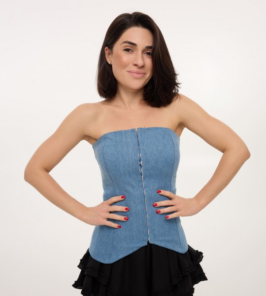 Корсет Denim Grace Синій
