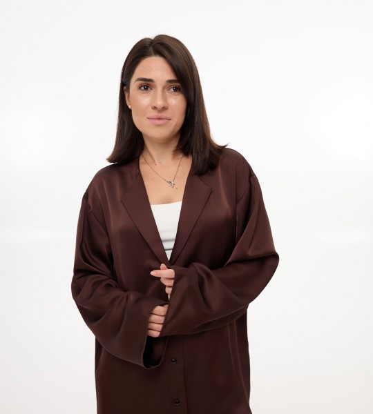 Костюм Silk Touch Шоколад | Showroom By Nona — зображення 2