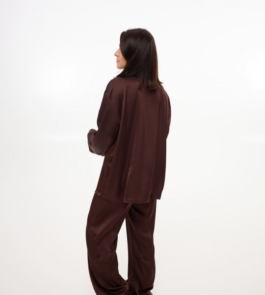Костюм Silk Touch Шоколад | Showroom By Nona — зображення 3