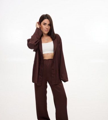 Костюм Silk Touch Шоколад | Showroom By Nona