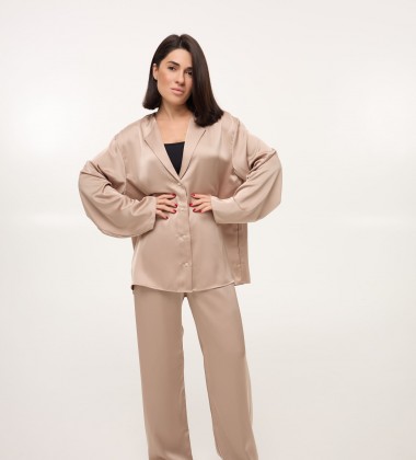 Костюм Silk Touch Капучіно | Showroom By Nona — зображення 7