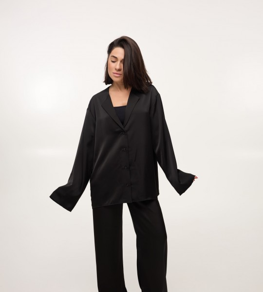 Костюм Silk Touch Чорний | Showroom By Nona — зображення 5 Костюм Silk Touch Чорний | Showroom By Nona — зображення 5