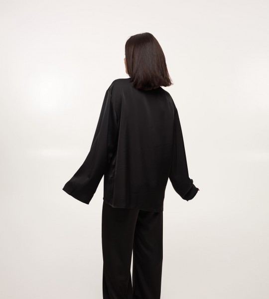 Костюм Silk Touch Чорний | Showroom By Nona — зображення 4 Костюм Silk Touch Чорний | Showroom By Nona — зображення 4