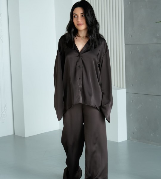 Костюм Silk Touch Шоколад | Showroom By Nona