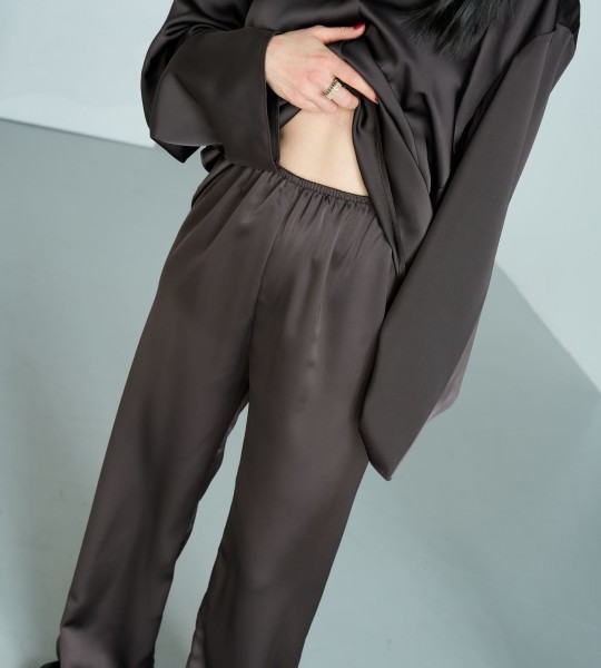 Костюм Silk Touch Шоколад | Showroom By Nona — зображення 4