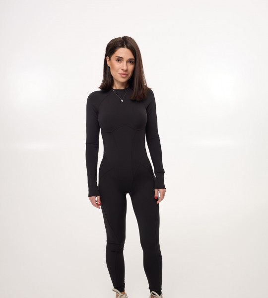 Комбінезон Open Back Sleek Чорний