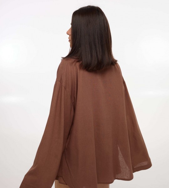 Костюм Comfort Linen Шоколад | Showroom By Nona — зображення 5 Костюм Comfort Linen Шоколад | Showroom By Nona — зображення 5