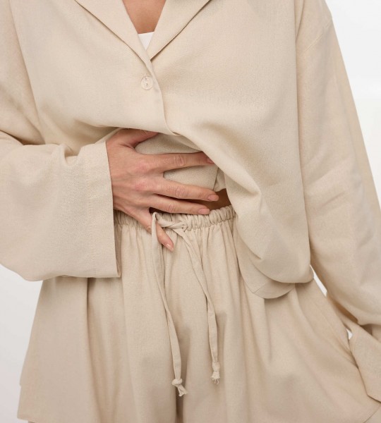 Костюм Comfort Linen Беж | Showroom By Nona — зображення 5