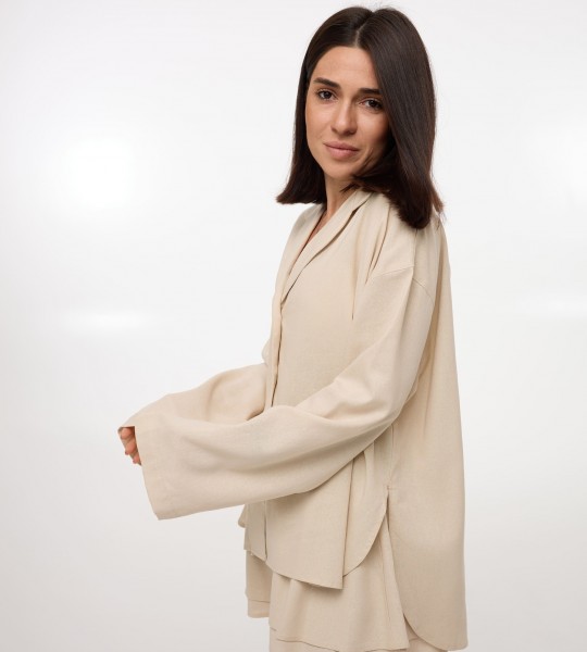 Костюм Comfort Linen Беж | Showroom By Nona — зображення 3