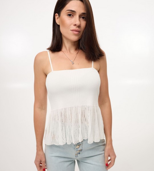 Топ Breeze Knit Білий