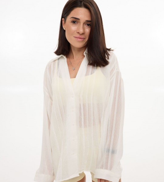 Сорочка Luxe Drape Молочна