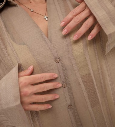 Сорочка Luxe Drape Мокко | Showroom By Nona — зображення 4