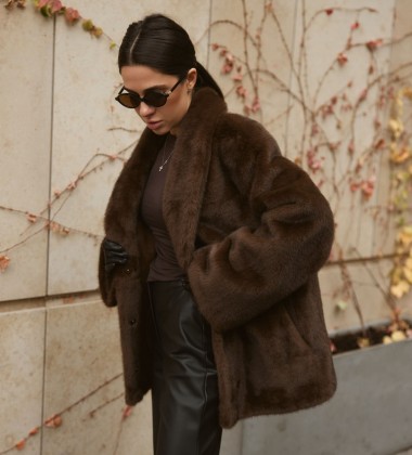 Шуба Fur Luxe Mocha | Showroom By Nona — зображення 7 Шуба Fur Luxe Mocha | Showroom By Nona — зображення 7