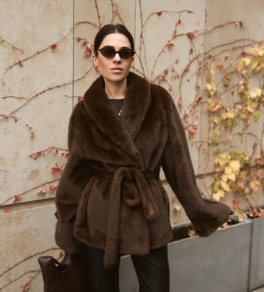 Шуба Fur Luxe Mocha | Showroom By Nona — зображення 5 Шуба Fur Luxe Mocha | Showroom By Nona — зображення 5