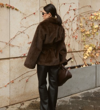 Шуба Fur Luxe Mocha | Showroom By Nona — зображення 3 Шуба Fur Luxe Mocha | Showroom By Nona — зображення 3