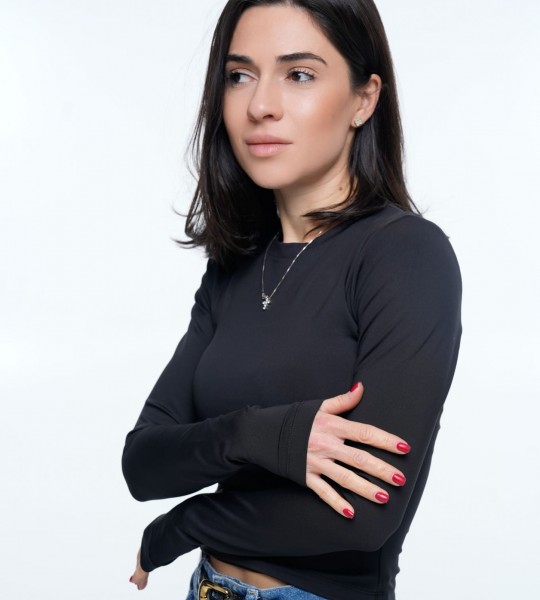 Лонгслів Smooth Touch Black | Showroom By Nona — зображення 2