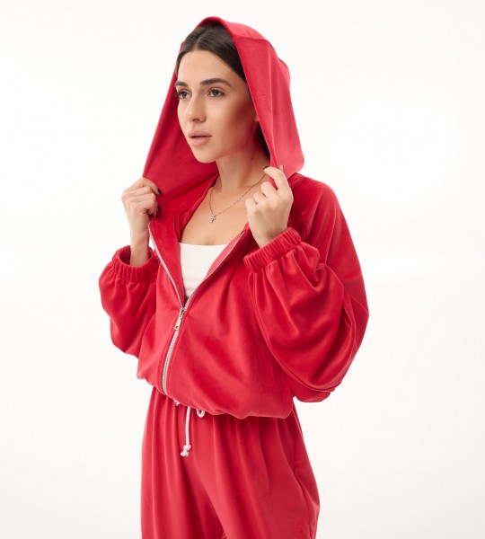 Костюм Velour Style Червоний | Showroom By Nona — зображення 3 Костюм Velour Style Червоний | Showroom By Nona — зображення 3