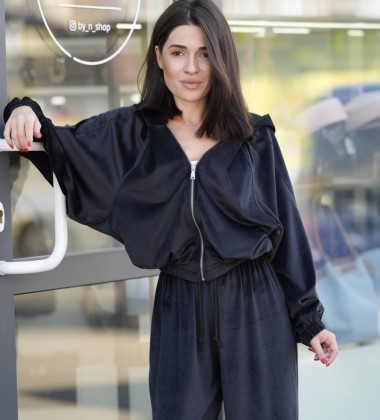 Костюм Velour Style Чорний | Showroom By Nona — зображення 3