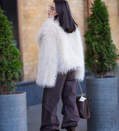 Шуба Cloud Ivory | Showroom By Nona — зображення 3