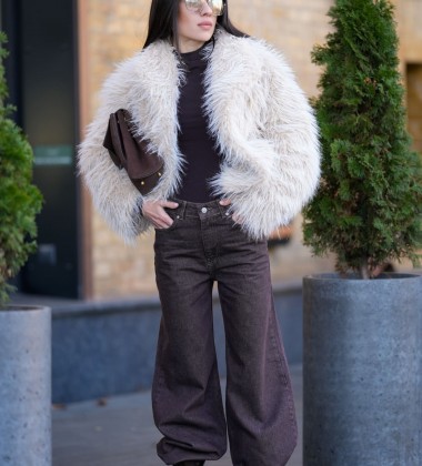 Шуба Cloud Ivory | Showroom By Nona — зображення 4