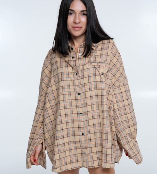 Сорочка Triangle Plaid Beige Sky
