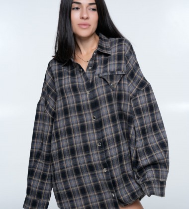 Сорочка Triangle Plaid Graphite | Showroom By Nona
